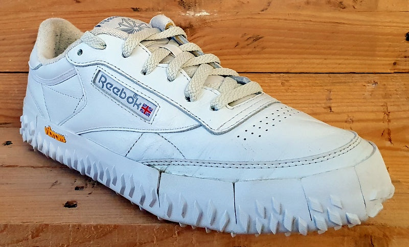 Reebok Club C Vibram Low Leather Trainers UK9/US10/EU43 GY8791 Cloud White