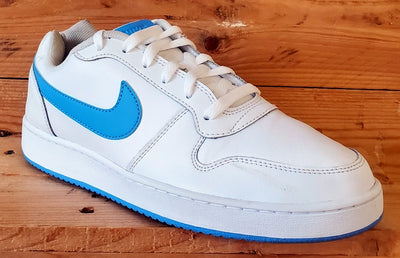 Nike Ebernon Low Leather Trainers UK9.5/US10.5/EU44.5 AQ1775-102 White/Blue