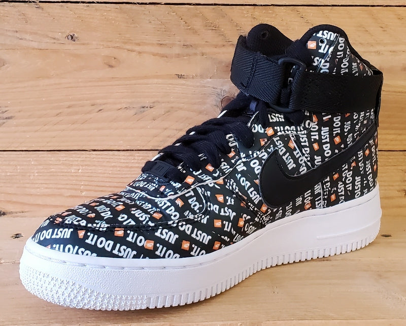 Nike Air Force 1 JDI Pack Mid Leather Trainers UK5/US7.5/EU38.5 AO5138-001 Black