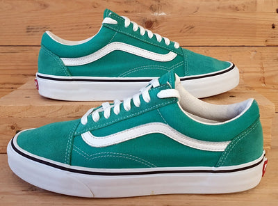 Vans Old Skool Low Suede Trainers UK7.5/US8.5/EU41 751505 Green/White