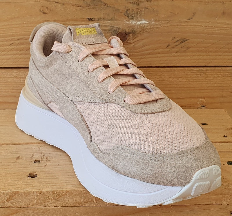 Puma Cruise Rider Low Textile Suede Trainers UK5 US7.5 EU38 375070 02 Cloud Pink VintageTrainers