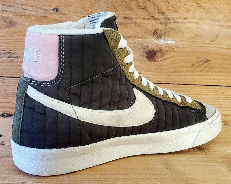 Nike Blazer 77 Premium Mid Trainers UK3/US3.5Y/EU35.5 DO5216-331 Oil Green