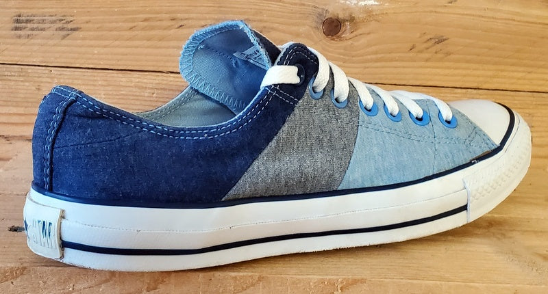 Converse All Star Low Canvas Trainers UK9/US9/EU42.5 106855 Blue/White/Grey