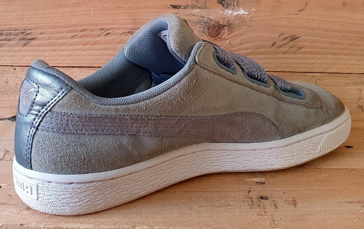 Puma Suede Heart Safari Low Trainers UK8 US10.5 EU42 364083 02 Quarry Grey VintageTrainers