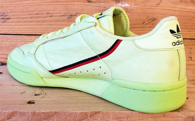 Adidas Continental 80 Leather Trainers UK7.5/US8/EU41 B41675 Semi Frozen Yellow