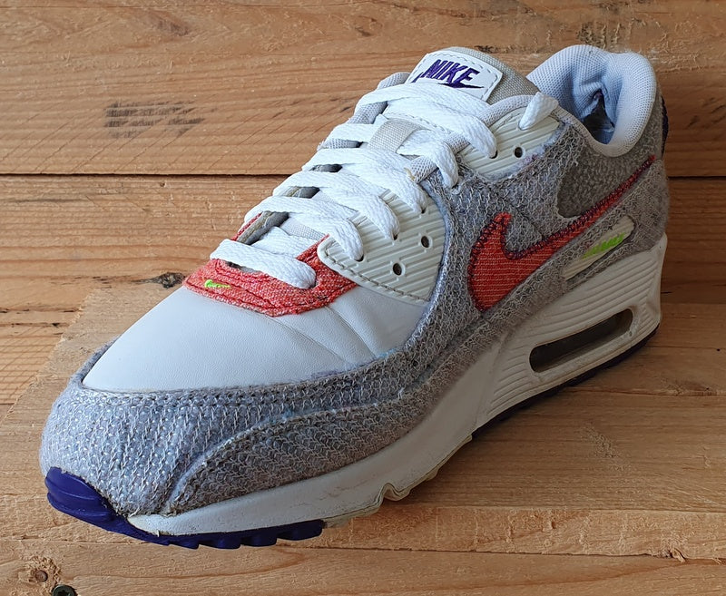 Nike Air Max 90 Jacquard Low Trainers UK9.5/US10.5/EU44.5 CT1684-100 White/Grey