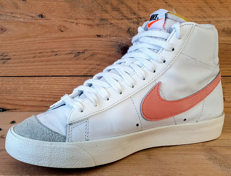 Nike Blazer 77 Mid Leather Trainers UK5/US7.5/E38.5 CZ1055-110 White Atomic Pink