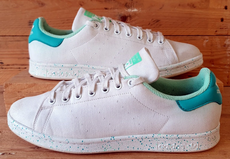 Adidas Stan Smith Low Canvas Trainers UK10/US10.5/EU44.5 GY4832 White Mint Rush