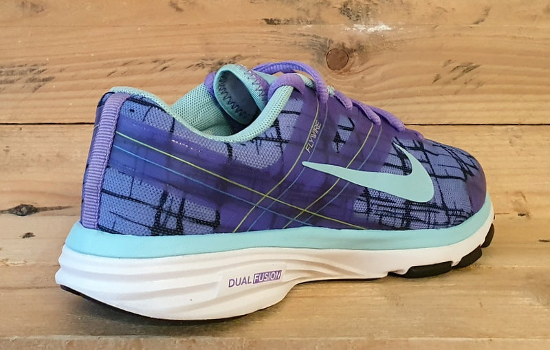 Nike Dual Fusion 2 Textile Trainers UK3 US5.5 EU36 631661 502 Purple Blue White VintageTrainers