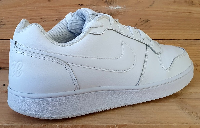 Nike Ebernon Low Leather Trainers UK8/US9/EU42.5 AQ1775-100 Triple White