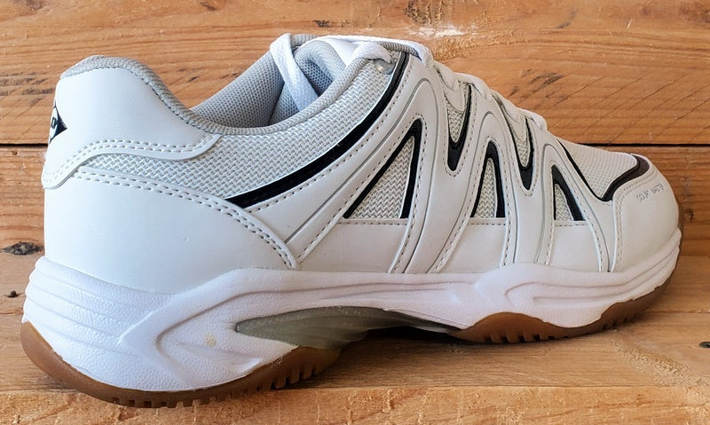 Dunlop Court Master III Low Leather Trainers UK8/US9/EU42 K/1013/100 White/Black