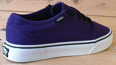 Vans Off The Wall Low Canvas Trainers UK4.5/US7/EU37 TB4R Purple/White