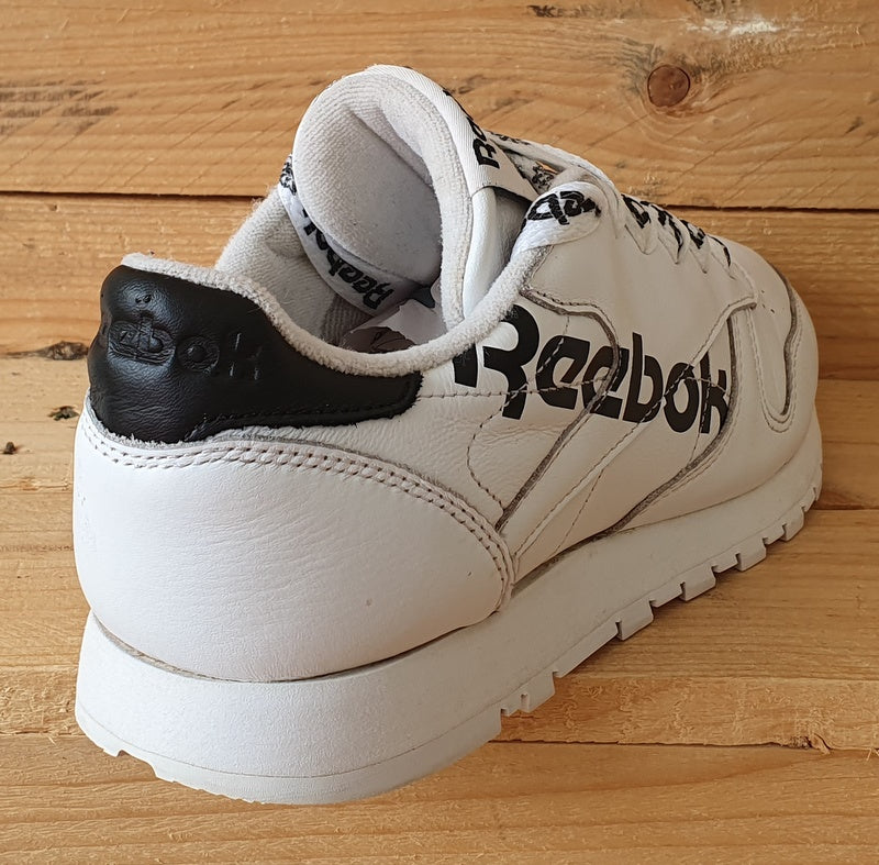 Reebok Classic Low Leather Trainers UK6/US8.5/EU39 DV3830 White/Black