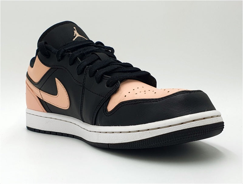 Nike Air Jordan 1 Low Leather Trainers 553558-034 Pink/Black UK9.5/US10.5/EU44.5