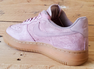 Nike Air Force 1 Low Suede Trainers UK4.5/US7/EU38 AA0287-600 Particle Pink/Gum