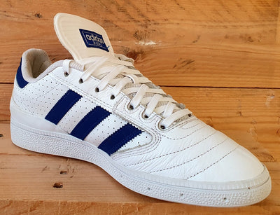 Adidas Busenitz Low Leather Trainers UK8/US8.5/E42 BY3971 White Collegiate Royal