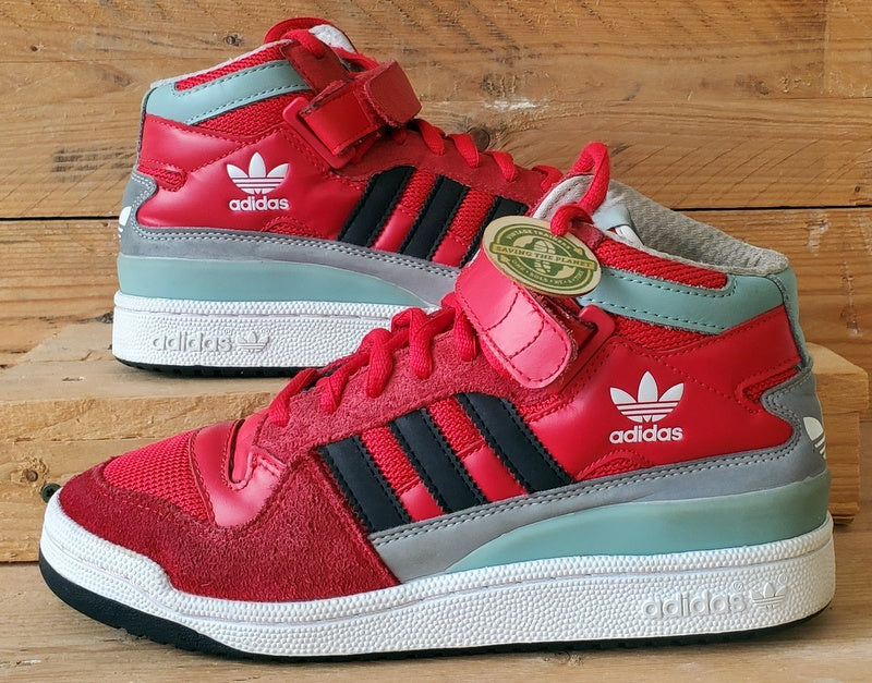 Adidas Forum Mid Suede/Textile Trainers UK6/US6.5/EU39 B35280 Red/White