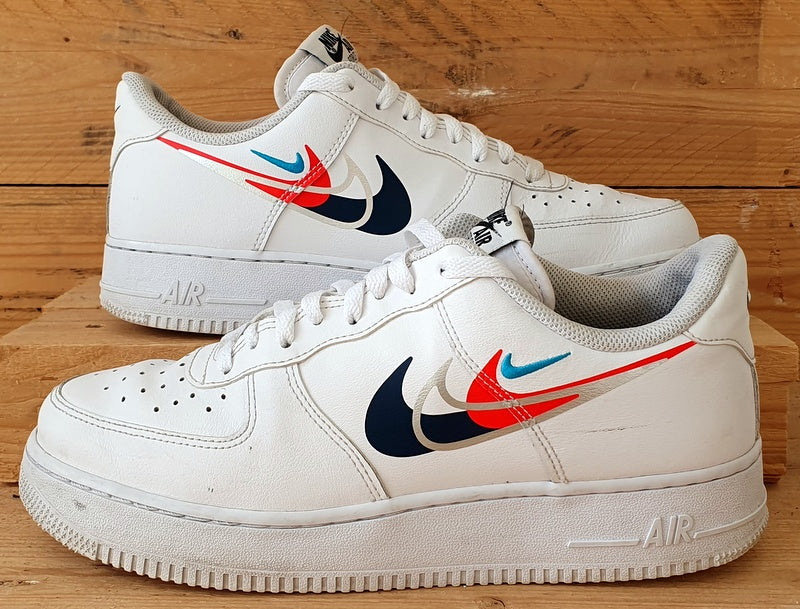 Nike Air Force 1 Low Quadruple Swoosh Trainers UK8/US9/EU42.5 FJ4226-100 White