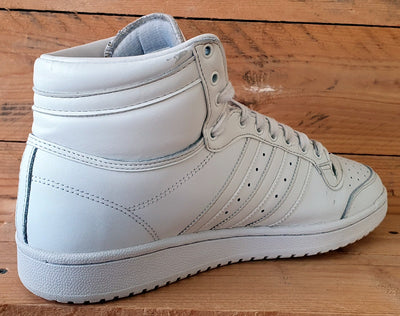 Adidas Top Ten Mid Leather Trainers UK9.5/US10/EU44 FV6131 Triple White