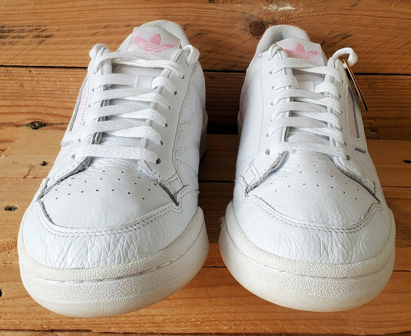 Adidas Continental 80 Low Leather Trainers UK8/US9.5/EU42 G27722 White/Pink