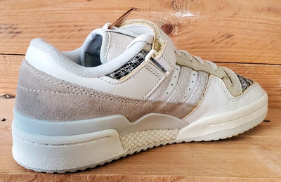 Adidas Forum 84 Low Leather Trainers UK5/US5.5/EU38 FZ6292 White/Snakeskin