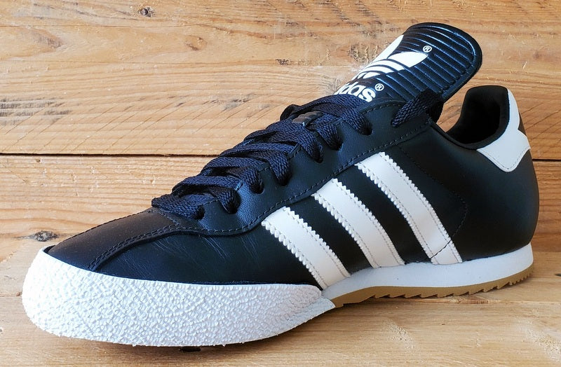Adidas Samba Super Low Leather Trainers UK8/US8.5/EU42 019099 Black/White