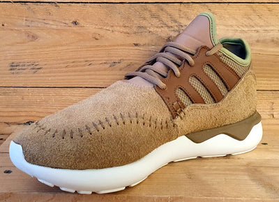 Adidas Tubular Moc Runner Low Suede Trainers UK9/UK9.5/EU43 B25786 Timber Beige