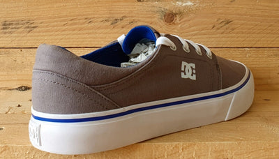 DC Shoes Trace TX Low Canvas Trainers UK8/US9/EU42 ADYS300126 Grey/Blue/White
