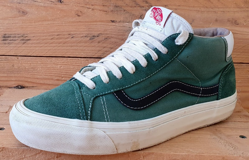 Vans Off The Wall Mid Canvas Trainers UK9/US10/EU43 721278 Forest Green/Black