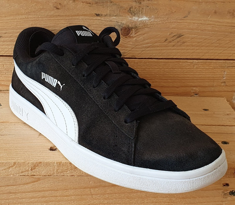 Puma Smash V2 Low Suede Trainers UK10/US11/EU44.5 364989-01 Black/White