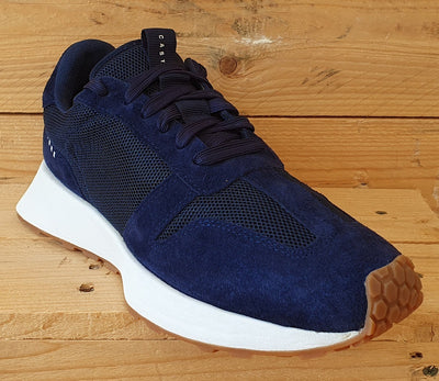 Castore Technical Retro Low Textile/Suede Trainers UK7/US8/EU40 CS0001 Navy/Gum