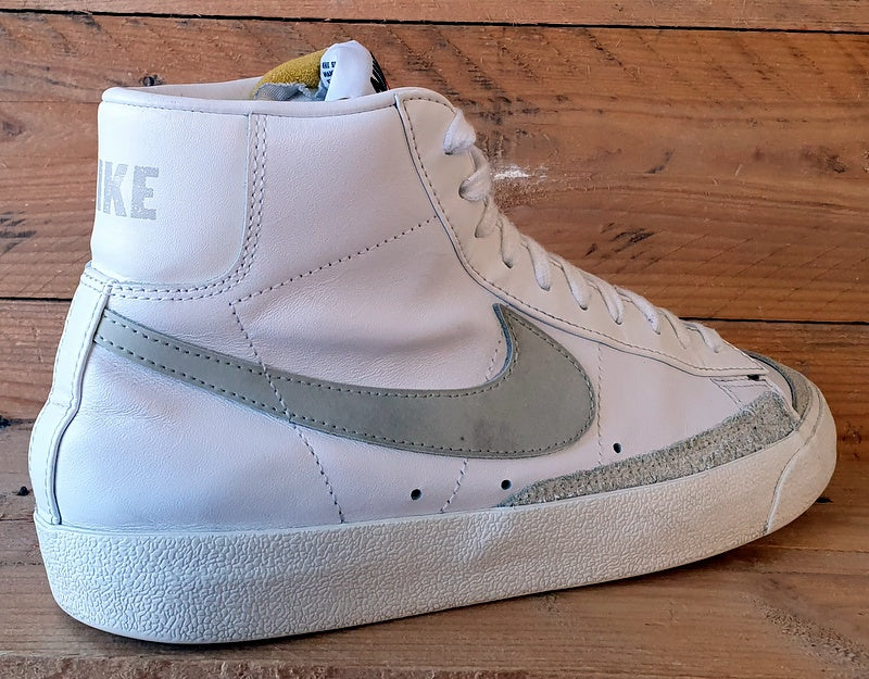 Nike Blazer Mid 77 Leather Trainers UK8/US9/EU42.5 BQ6806-106 White Light Bone