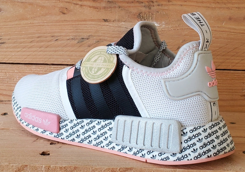 Adidas NMD R1 Low Textile Trainers UK5/US5.5/EU38 FV6991 White/Pink