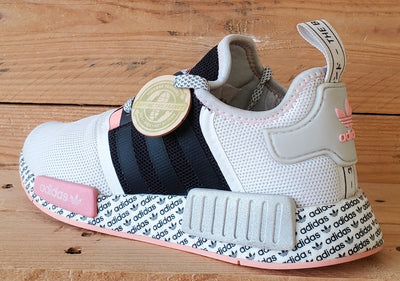 Adidas NMD R1 Low Textile Trainers UK5/US5.5/EU38 FV6991 White/Pink