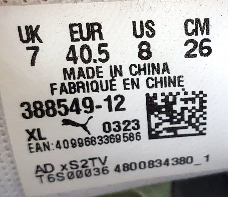 Puma Slipstream Low Leather Trainers UK7/US8/EU40.5 388549-12 White/Chocolate