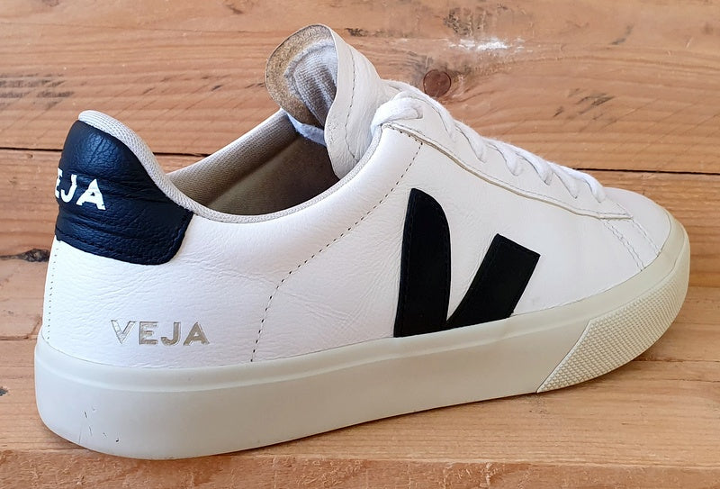 Veja Campo Chromefree Low Leather Trainers UK7/US8/EU41 White/Black