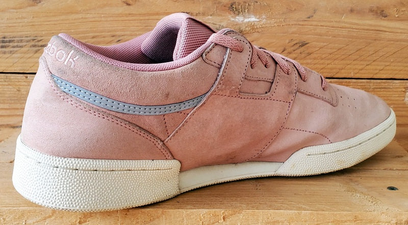 Reebok Club Workout Low Suede Trainers UK10/US11/EU44.5 BS9850 Chalk Pink