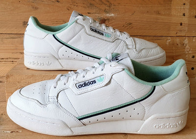 Adidas Continental 80 Low Leather Trainers UK11/US11.5/EU46 G26066 White/Mint
