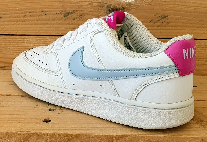 Nike Court Vision Low Leather Trainers CD5434-104 White/Pink UK3.5/US6/US36.5