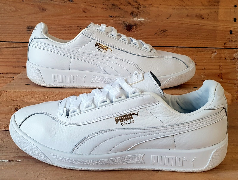 Puma Dallas Low Leather Trainers UK8/US9/EU42 364697 01 White/Gold