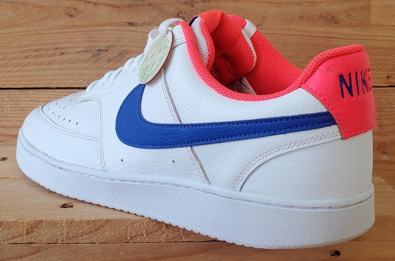 Nike Court Vision Low Leather Trainers UK12/US13/EU47.5 CD5463-104 White/Blue