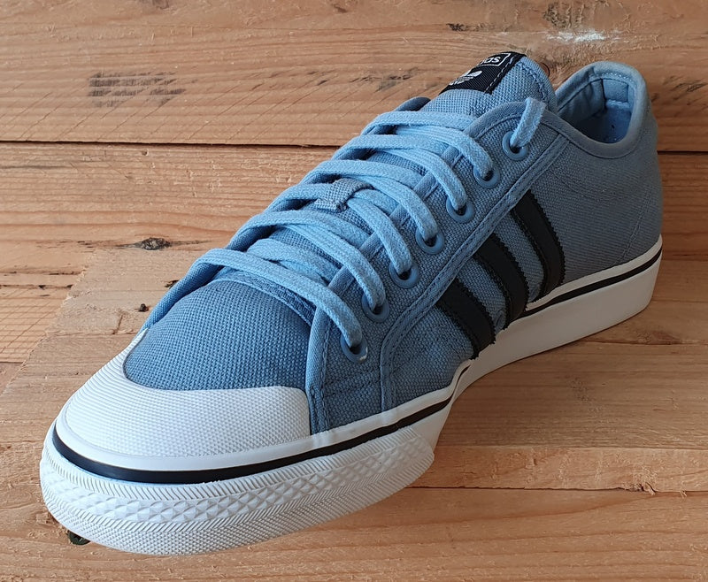 Adidas Original Nizza Low Canvas Trainers UK12.5/US13/EU48 BZ0491 Blue/White/Gum