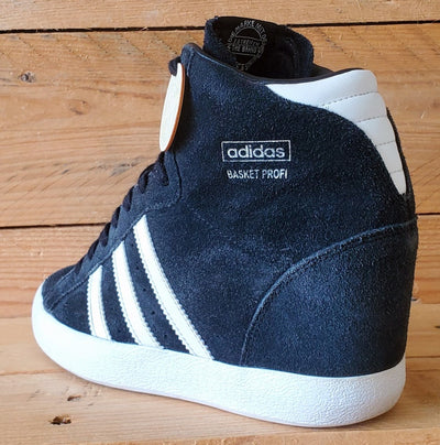 Adidas Basket Profi Up Mid Suede Trainers UK4/US5.5/EU36.5 G95650 Black
