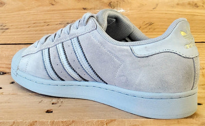 Adidas Superstar Low Suede Trainers UK9/US9.5/EU43 FY2321 Triple Grey