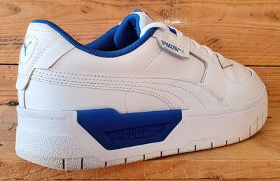 Puma Cali Low Leather Trainers UK7.5/US10/EU41 384008-03 White/Blue