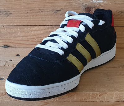 Adidas Etrusco Low Suede Trainers UK7/US7.5/EU40.5 D68934 Black/Gold/White