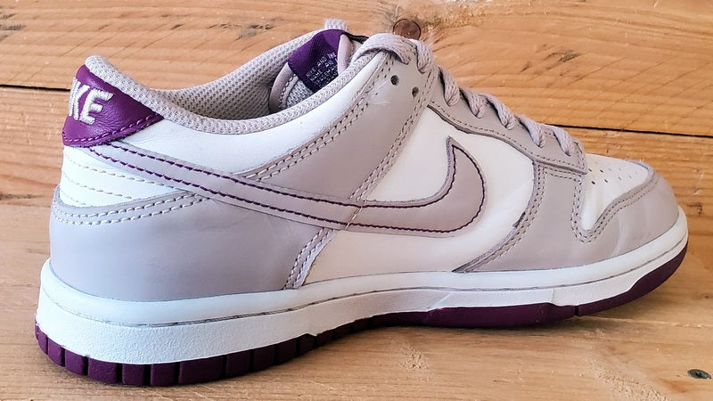 Nike Dunk Low Leather Trainers UK4/US4.5Y/E36.5 FB9109-104 Platinum Violet/White