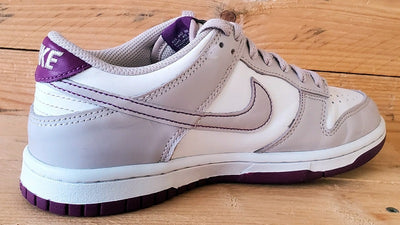 Nike Dunk Low Leather Trainers UK4/US4.5Y/E36.5 FB9109-104 Platinum Violet/White