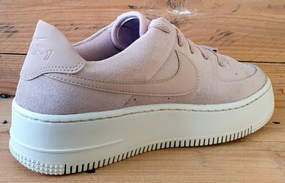 Nike Air Force 1 Sage Suede Trainers UK6/US8.5/EU40 AR5339-201 Particle Beige