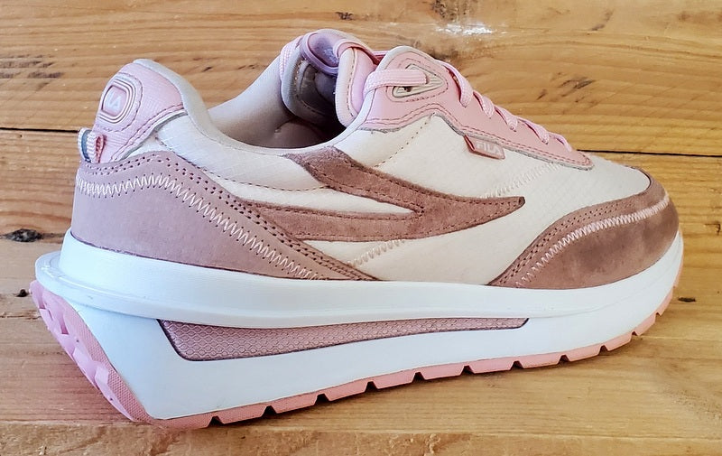 Fila Ray Low Textile/Suede Trainers UK5.5/US6.5/EU39 3RM01683-661 Pink/White